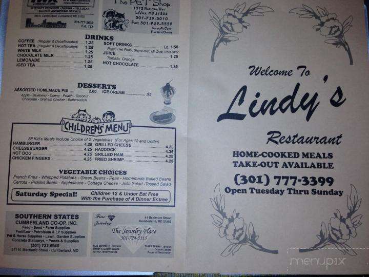 Lindy's Restaurant - Cumberland, MD