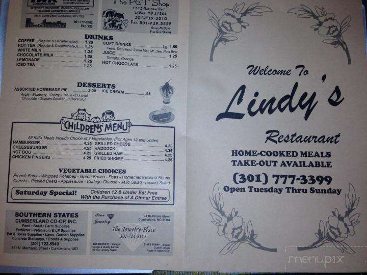 Lindy's Restaurant - Cumberland, MD