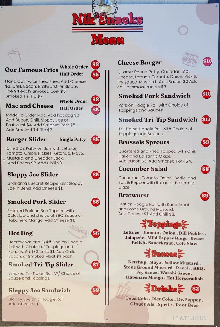 Nik'Snacks - Bend, OR