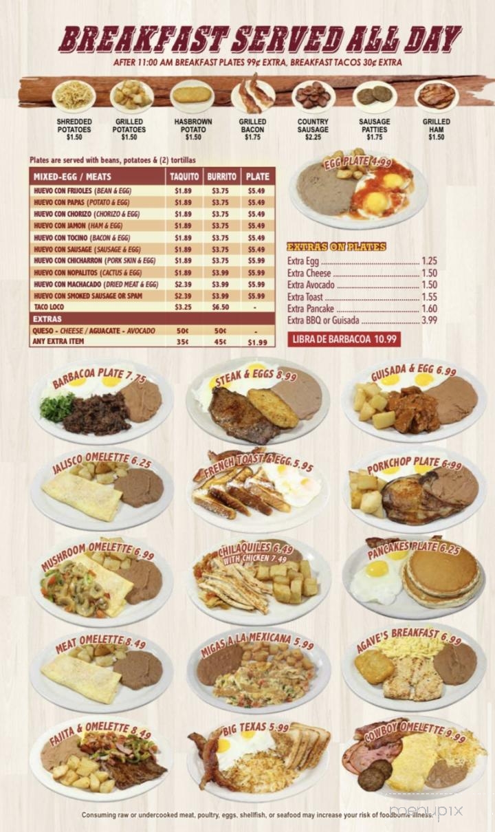 Jalisco Taqueria - Three Rivers, TX menu_pic