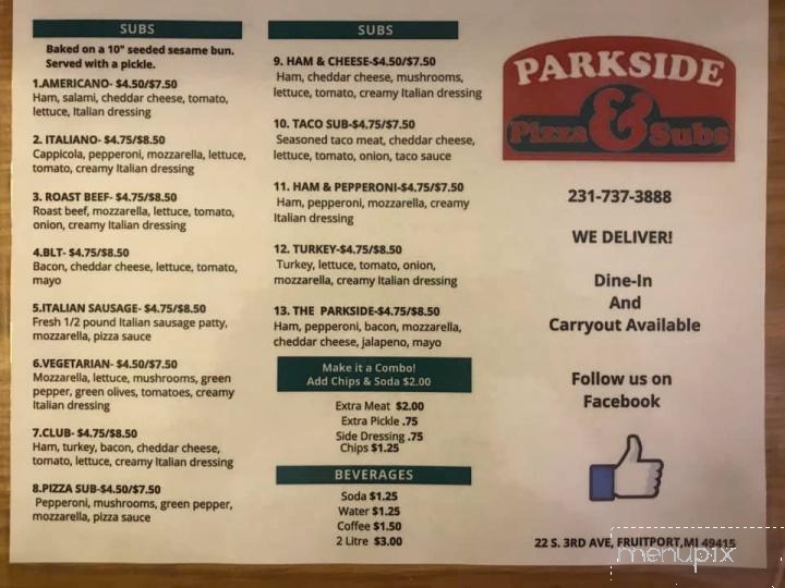 Parkside Pizza & Subs - Fruitport, MI