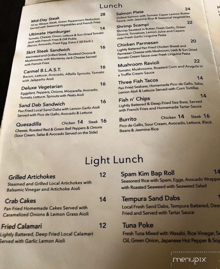 Pangaea Grill - Carmel-by-the-Sea, CA menu_pic