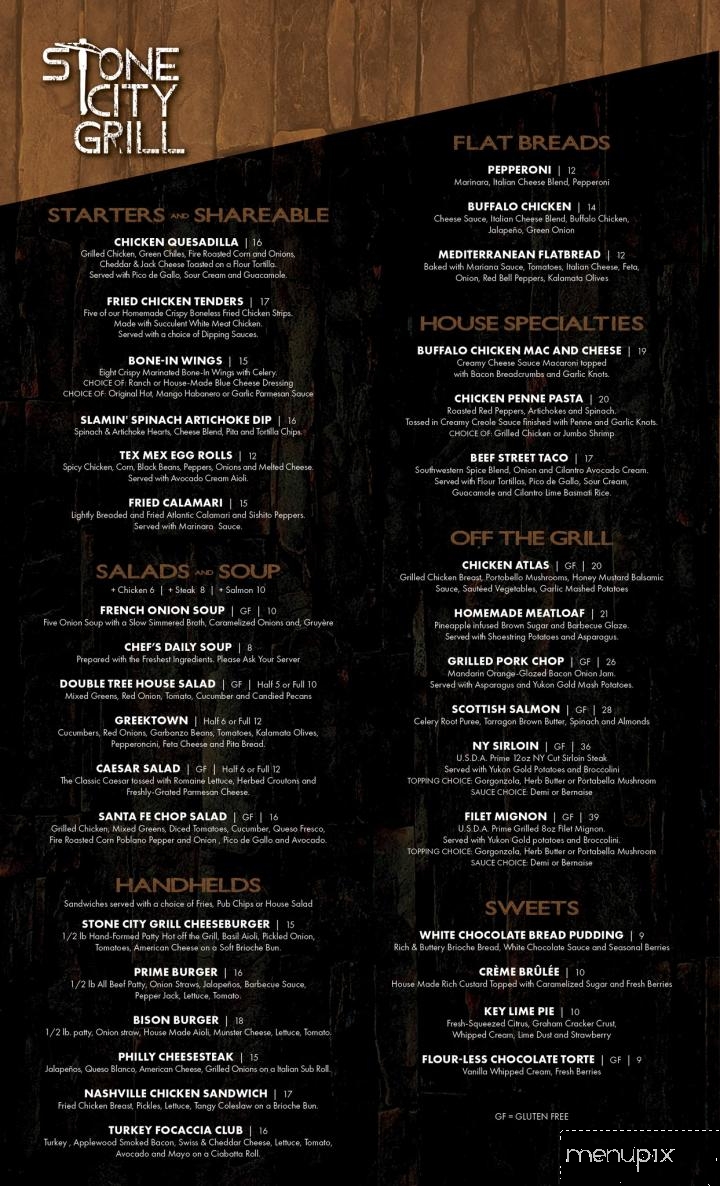 Stone City Grill - Evansville, IN menu_pic