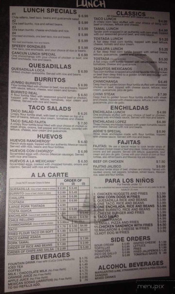 Cancun Mexican Grill - Hays, KS menu_pic