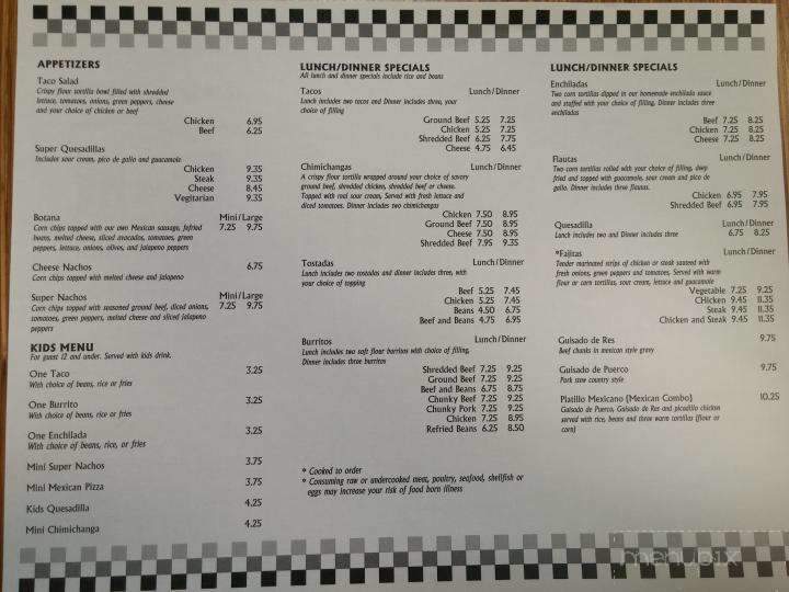 Don Beto's - Plymouth, MI menu_pic