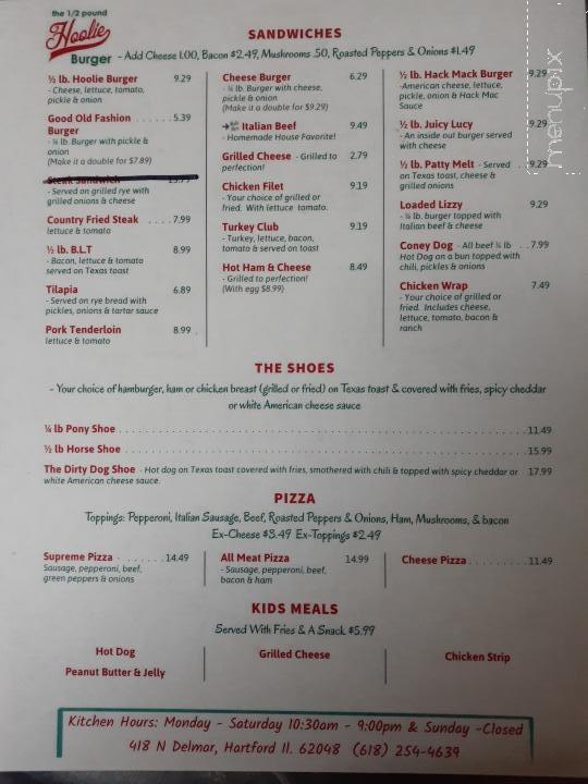 R J's Place - Hartford, IL menu_pic