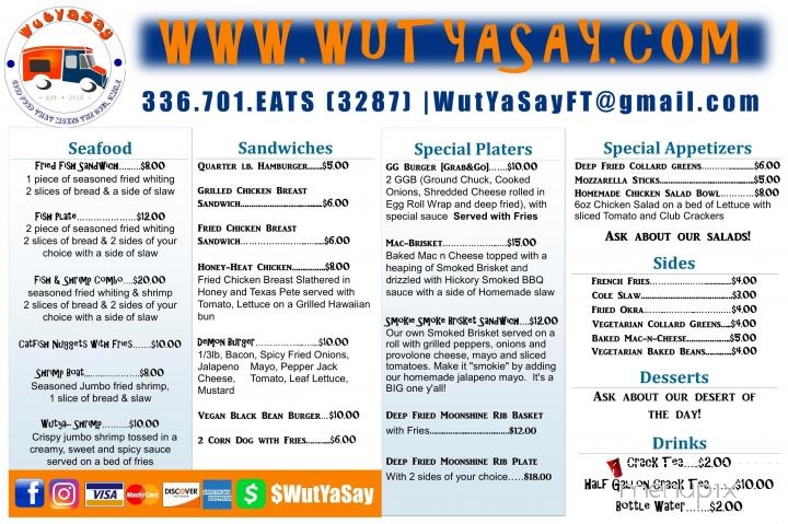 WutYaSay-Food Truck - Winston-Salem, NC