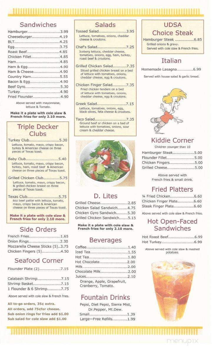 Jimmy's Family Restaurant-Seneca - Seneca, SC menu_pic