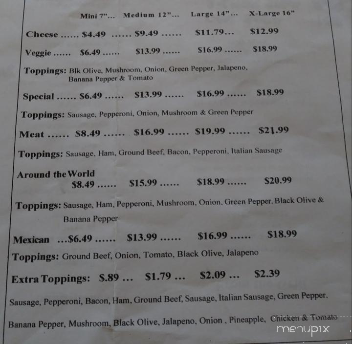 New Village Pizza - Indianapolis, IN menu_pic