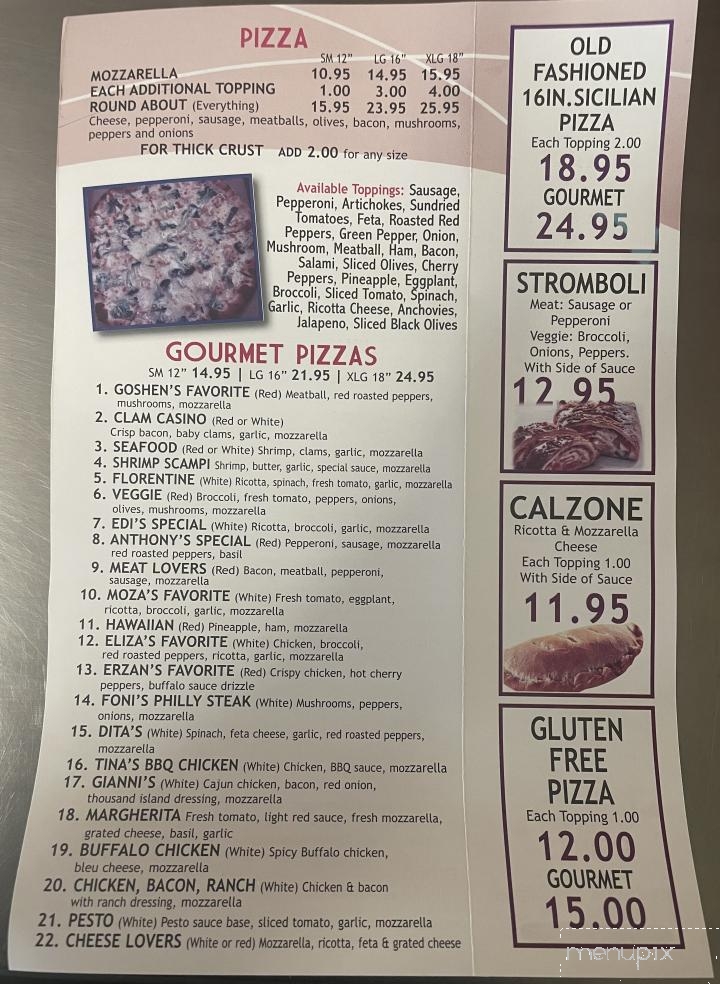 Goshen Pizza - Goshen, CT menu_pic