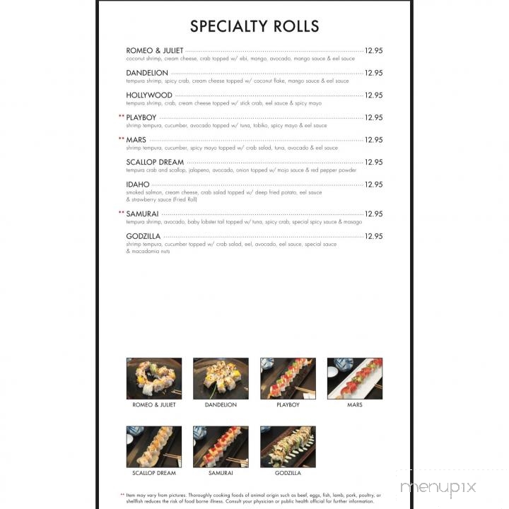 Itto Sushi - Orem, UT menu_pic