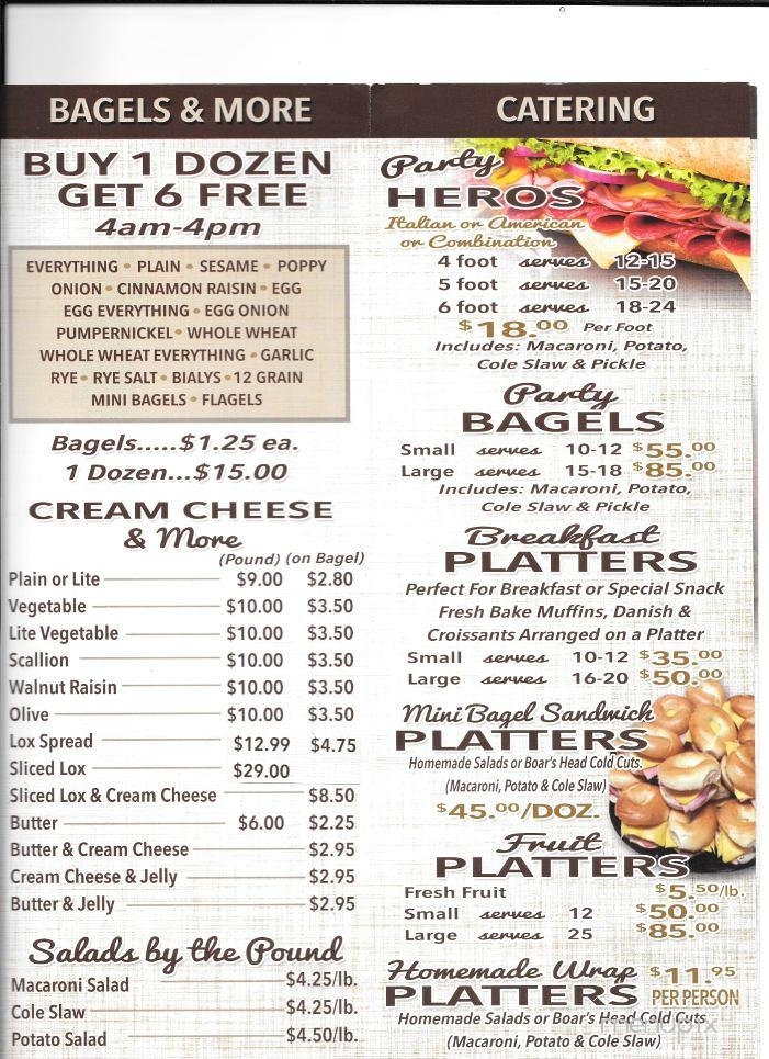 House of Bagels - Commack, NY menu_pic