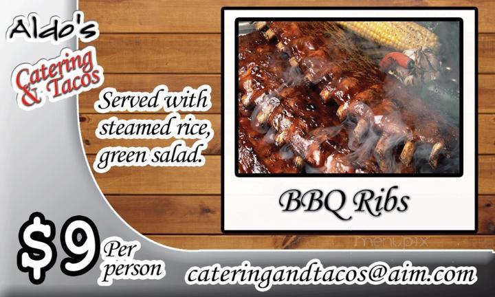 Aldo's Catering and Tacos - Santa Ana, CA menu_pic