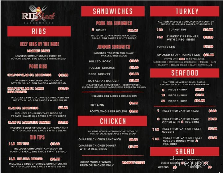 Rib Shack Smoke House - Omaha, NE menu_pic