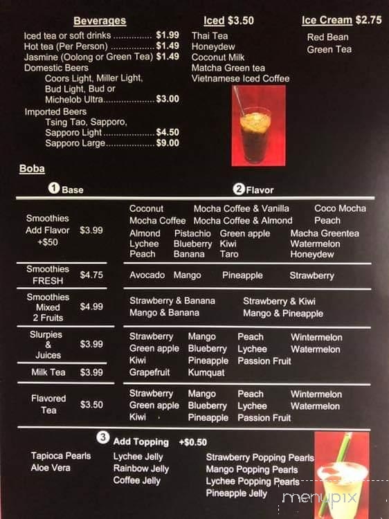 Pho'Nomenal - Oklahoma City, OK menu_pic