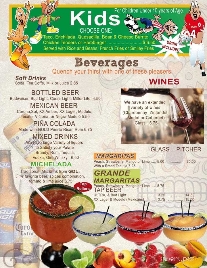 El Tapatio - Columbus, NE menu_pic