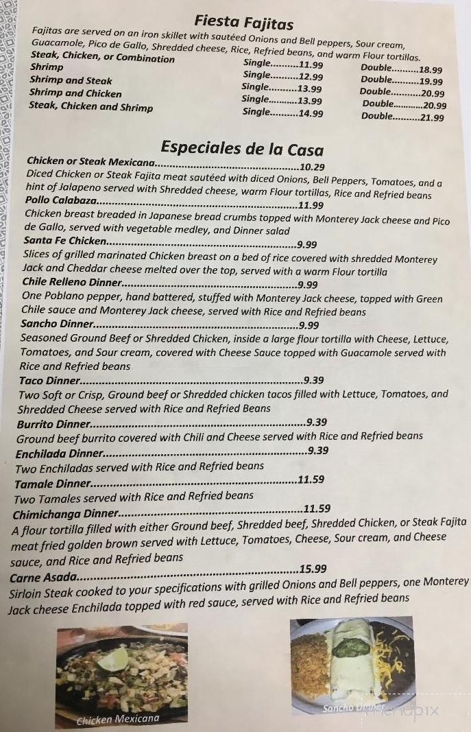 Taco Bob's Fiesta Grill - McAlester, OK menu_pic