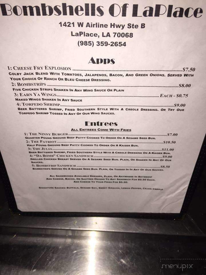 The Joint Grille - Laplace, LA menu_pic
