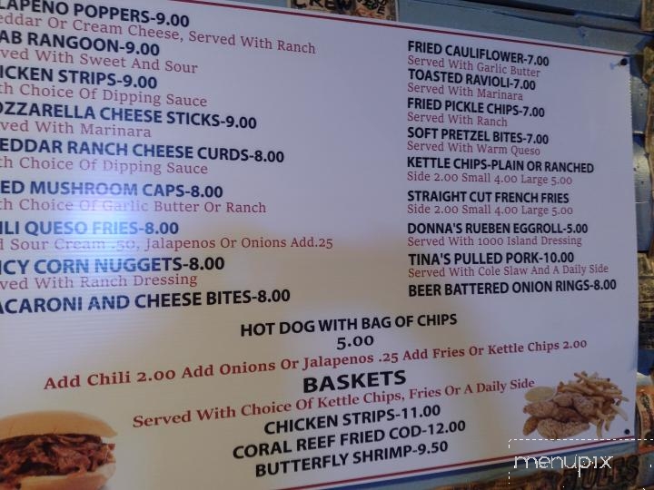 Donna's Ice House - Linn Creek, MO menu_pic