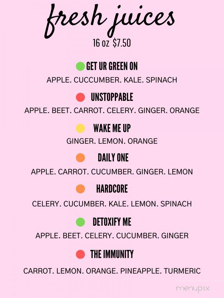 Juiced Up - Myrtle Beach, SC menu_pic