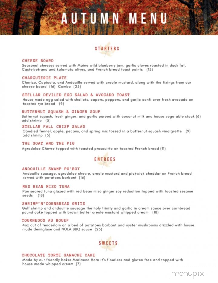 Stellar Wine Co - Portsmouth, VA menu_pic
