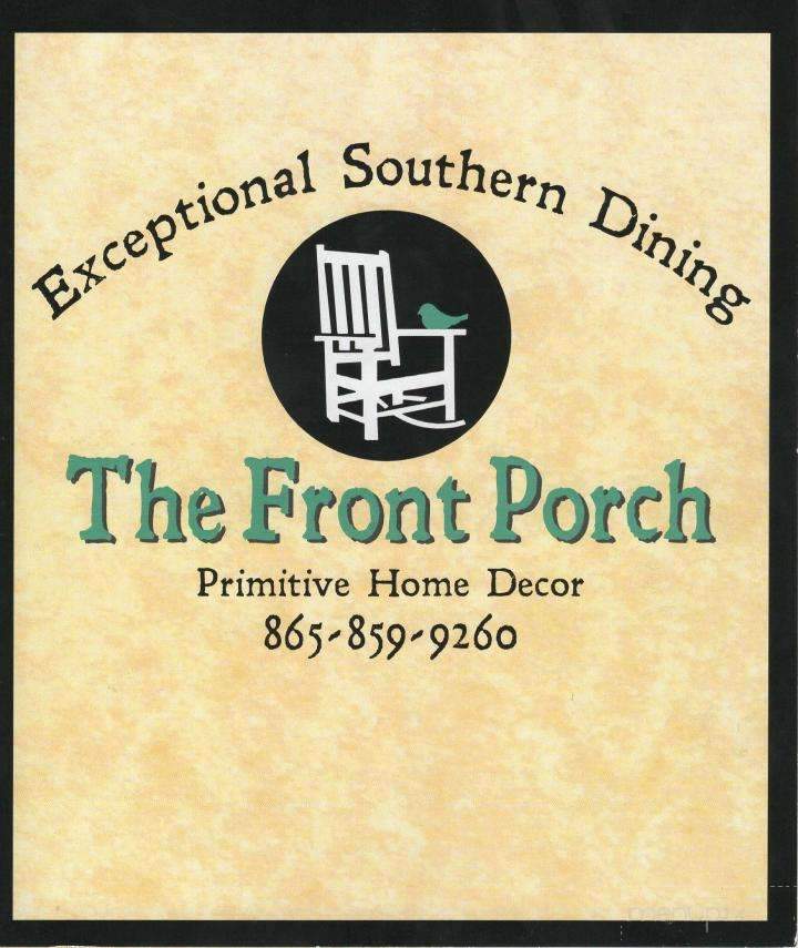 Front Porch - Powell, TN menu_pic