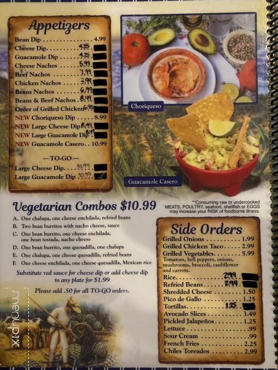 Campo Azul - Nolensville, TN menu_pic