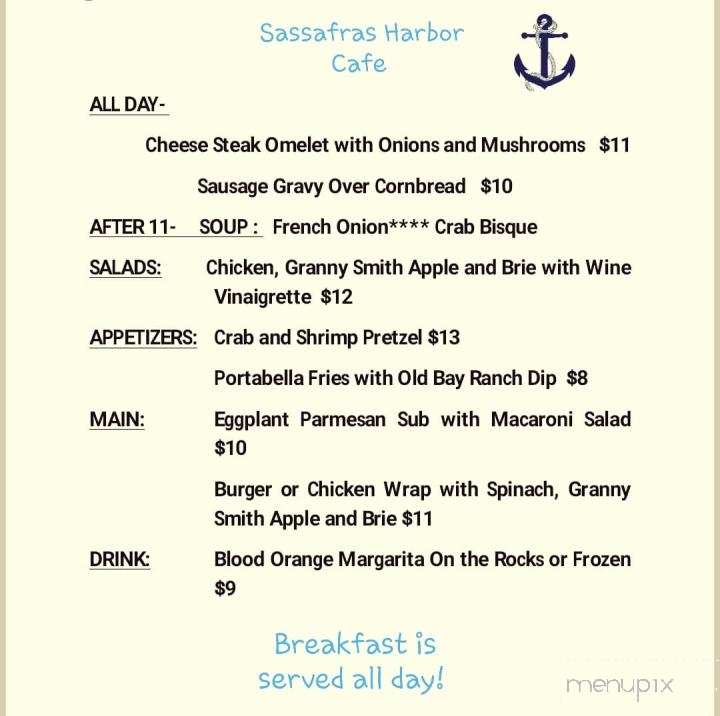 Sassafras Harbor Cafe - Georgetown, MD