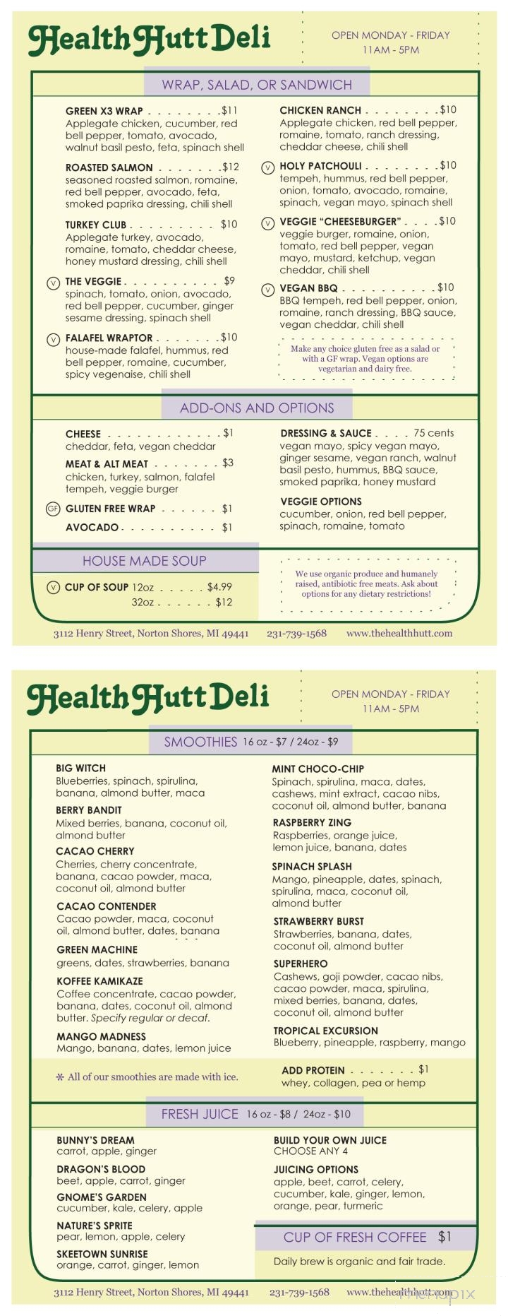 Health Hutt Deli - Muskegon, MI