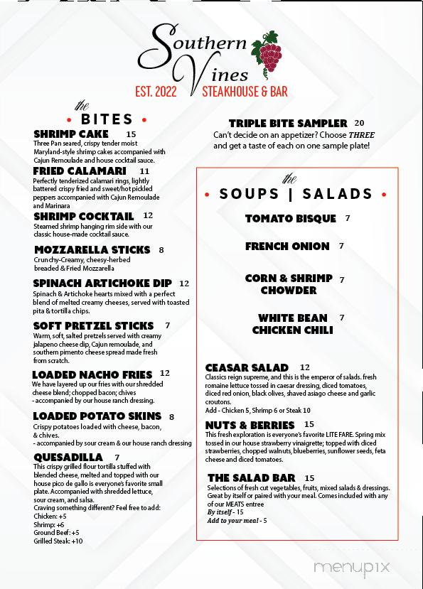 Southern Vine's - Benson, NC menu_pic