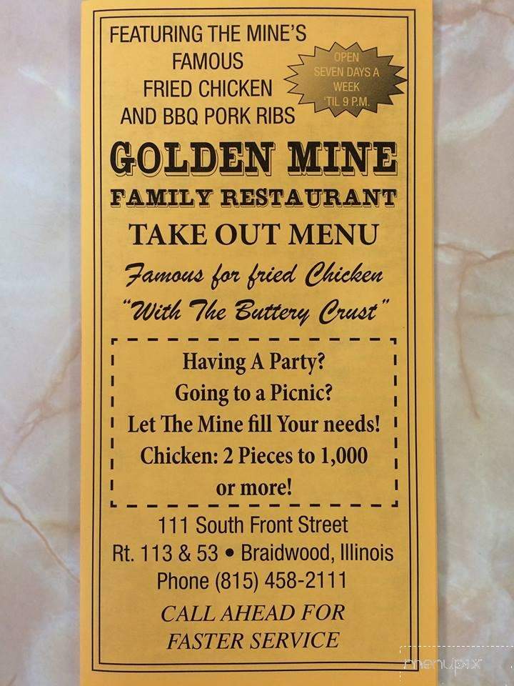 Golden Mine Family Restaurant - Braidwood, IL