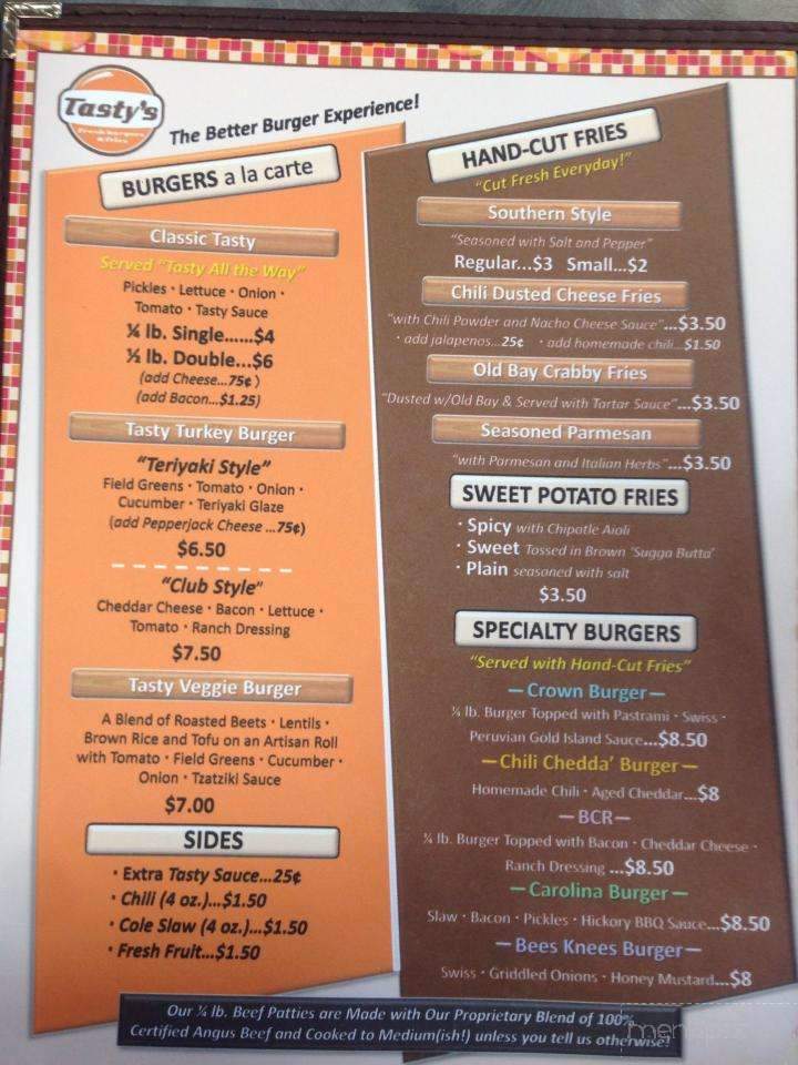 Tasty's Burgers and Fries - Fernandina Beach, FL menu_pic