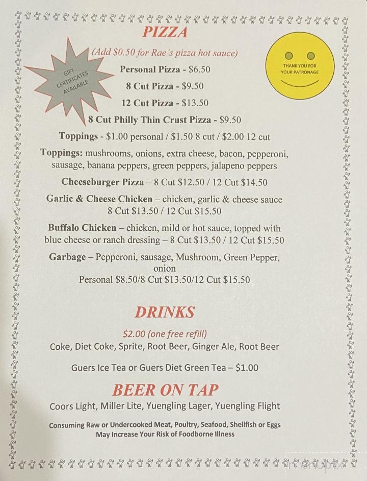 M & M Redzone - Mahanoy City, PA menu_pic