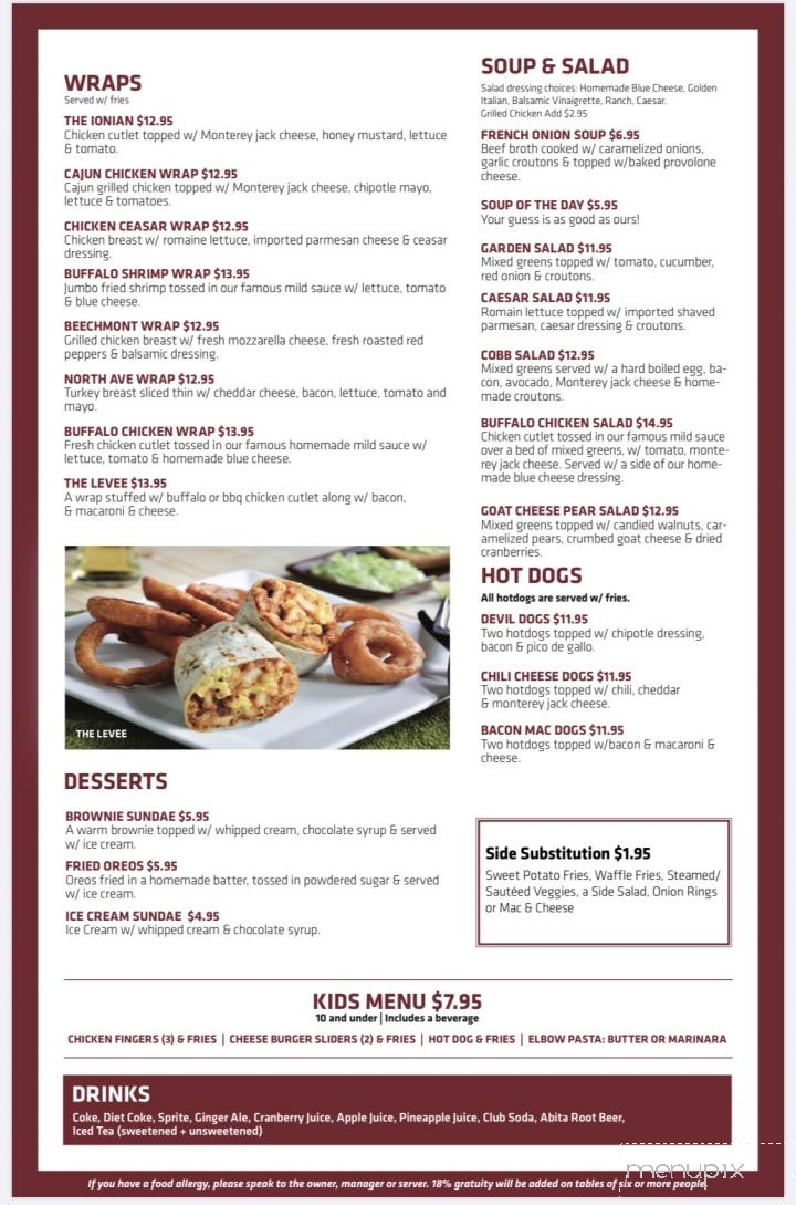 Beechmont Tavern - New Rochelle, NY menu_pic