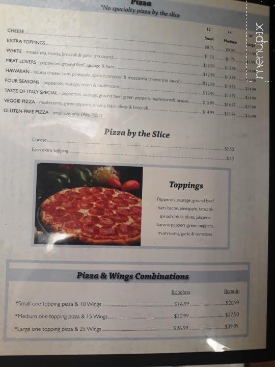 Taste Of Italy - Yadkinville, NC menu_pic