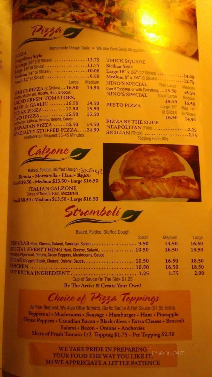 Nino & Son's - Reading, PA menu_pic