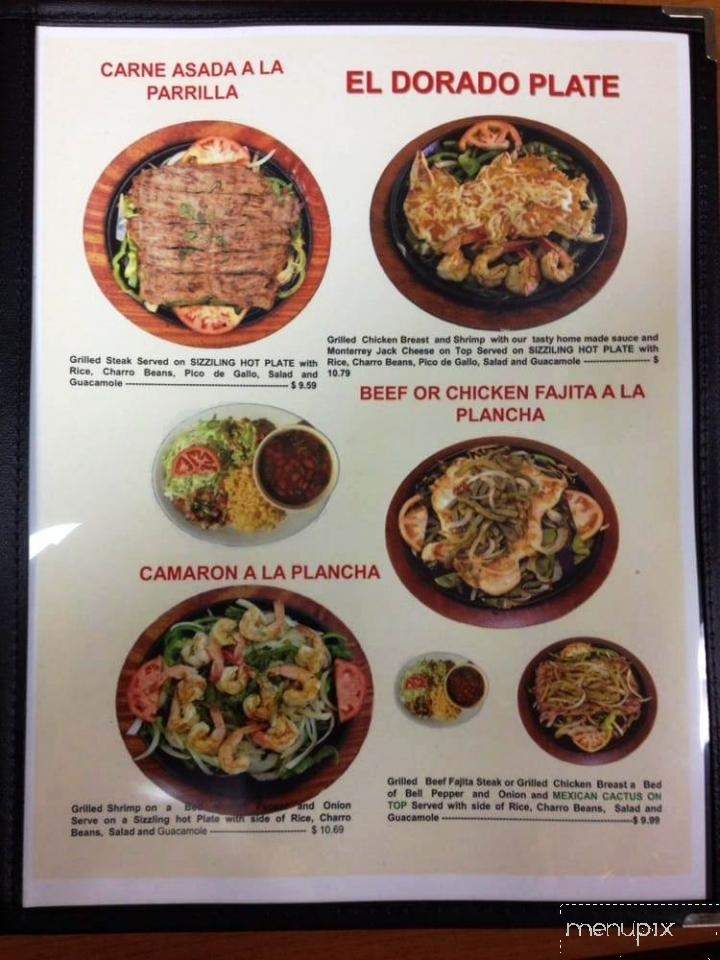 El Dorado Restaurant - Kingsville, TX menu_pic