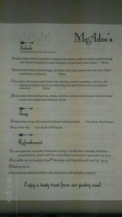 McAdoo's - Elko, NV menu_pic