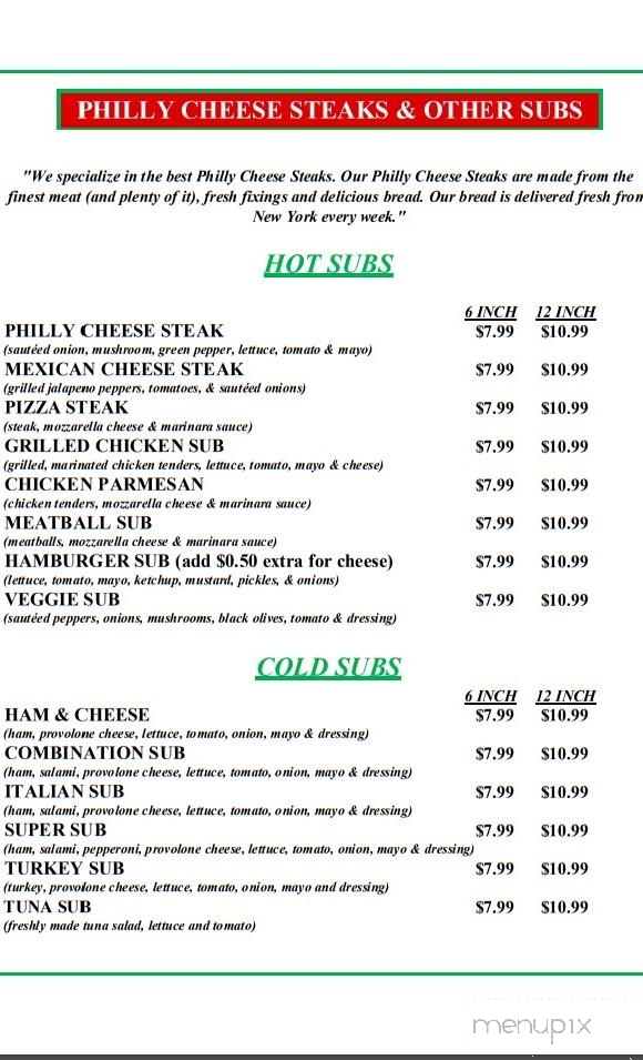 Troy's Steak Subs & Pizza - Fairlawn, VA
