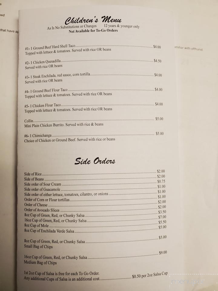 Lala's Place - Cudahy, WI menu_pic