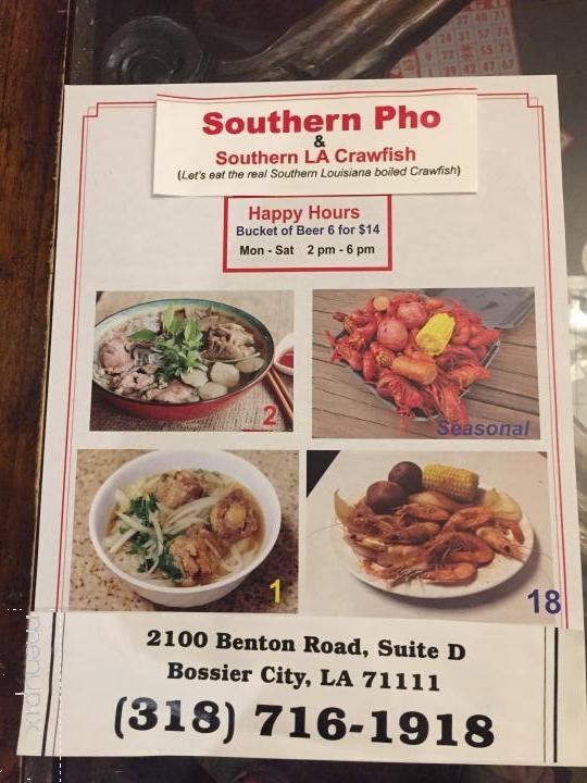 Southern Pho - Bossier City, LA menu_pic