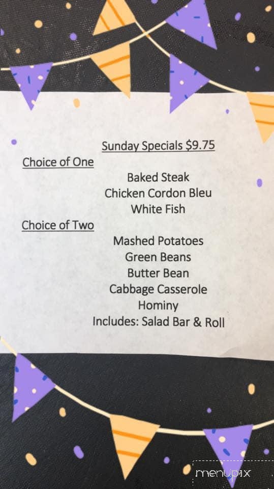 Old Y Restaurant - Winchester, OH menu_pic