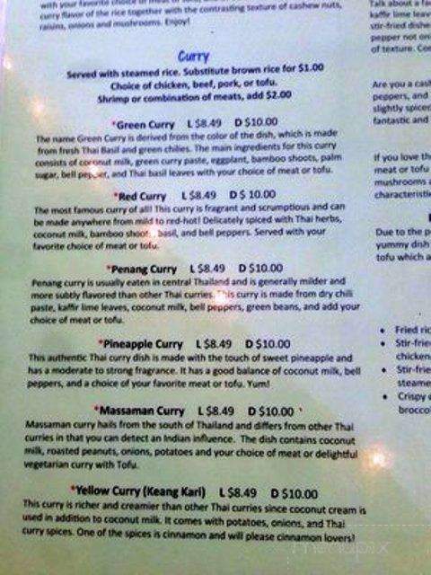 Thai Lada - Austin, TX menu_pic