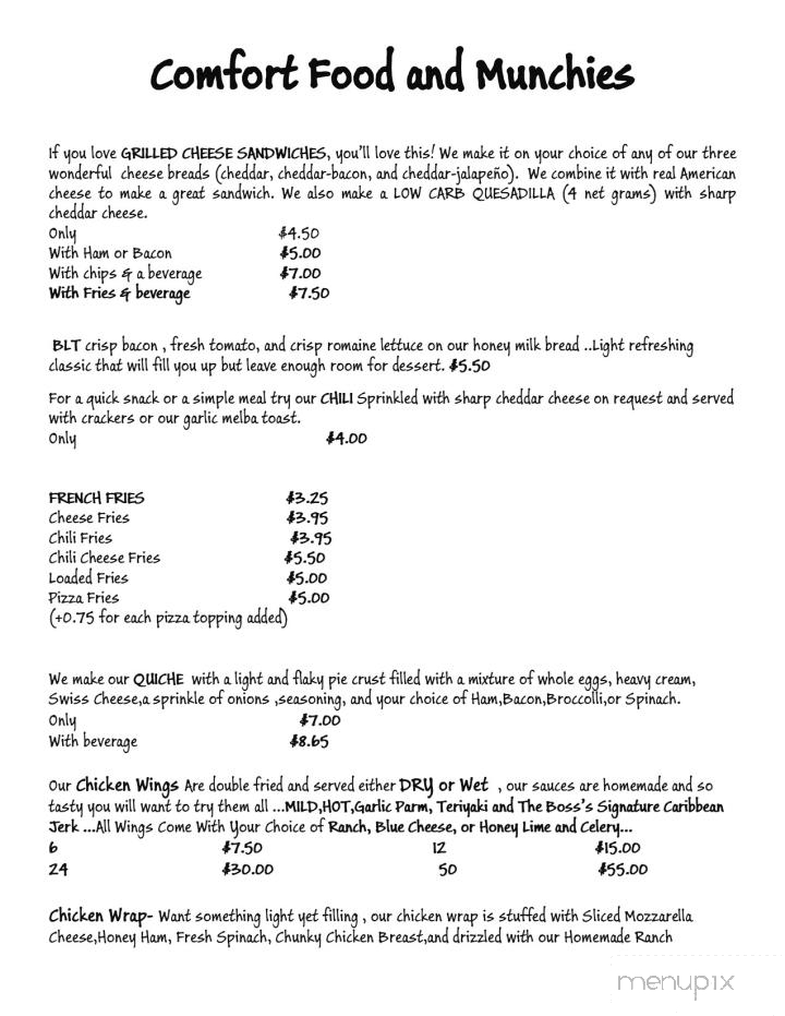 Cheesecakes Plus More Bakery and Cafe - Grandview, TN menu_pic