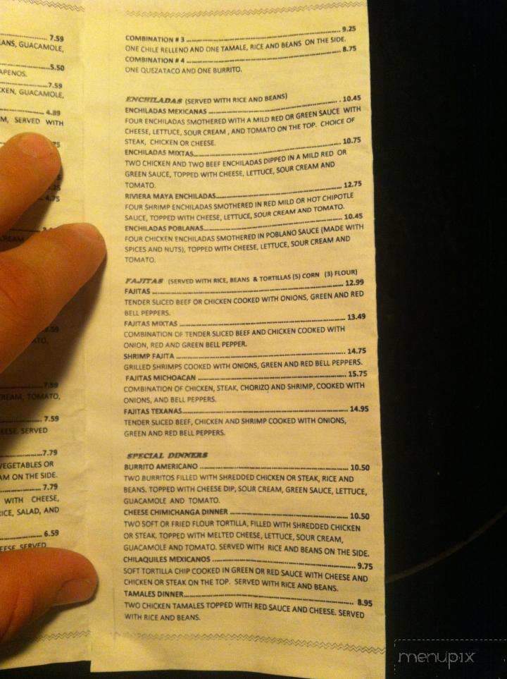 Riviera Maya - Rising Sun, MD menu_pic