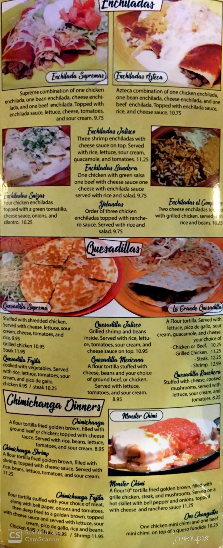 El Jalisco - Herrin, IL menu_pic