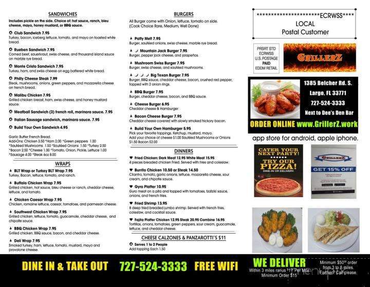GrillerZ - Largo, FL menu_pic