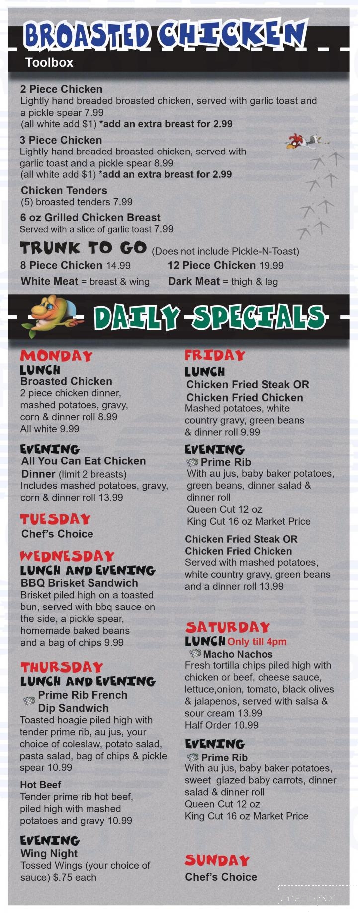 Kitty's Roadhouse - Hastings, NE menu_pic
