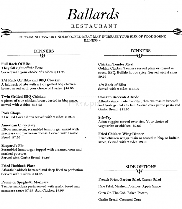 Ballards Restaurant - Durham, NH