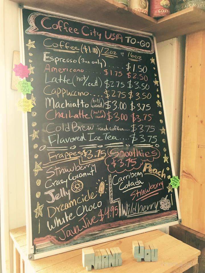 Coffee City USA - Tyler, TX menu_pic